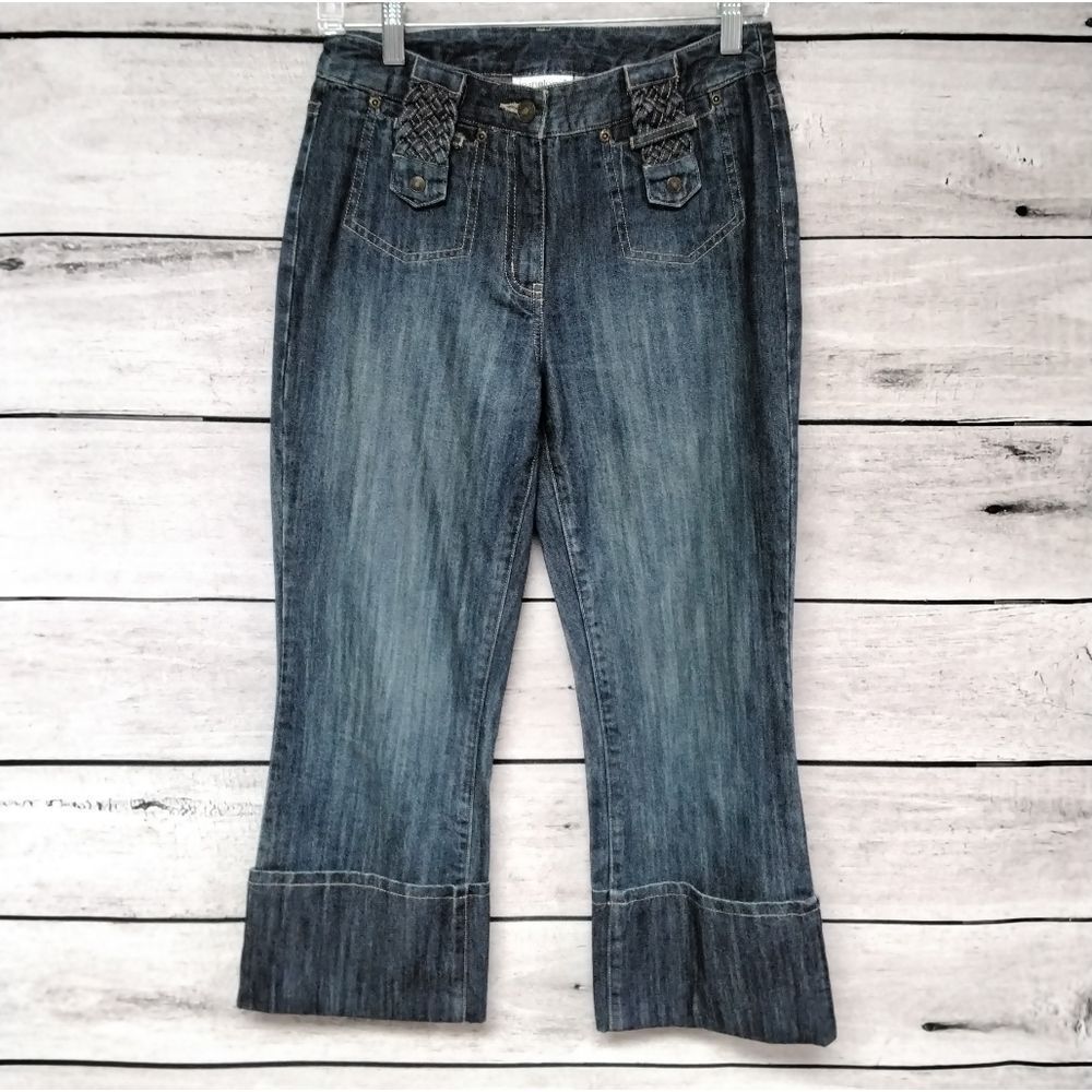 Women’s Blue Cropped Jeans - Unbranded